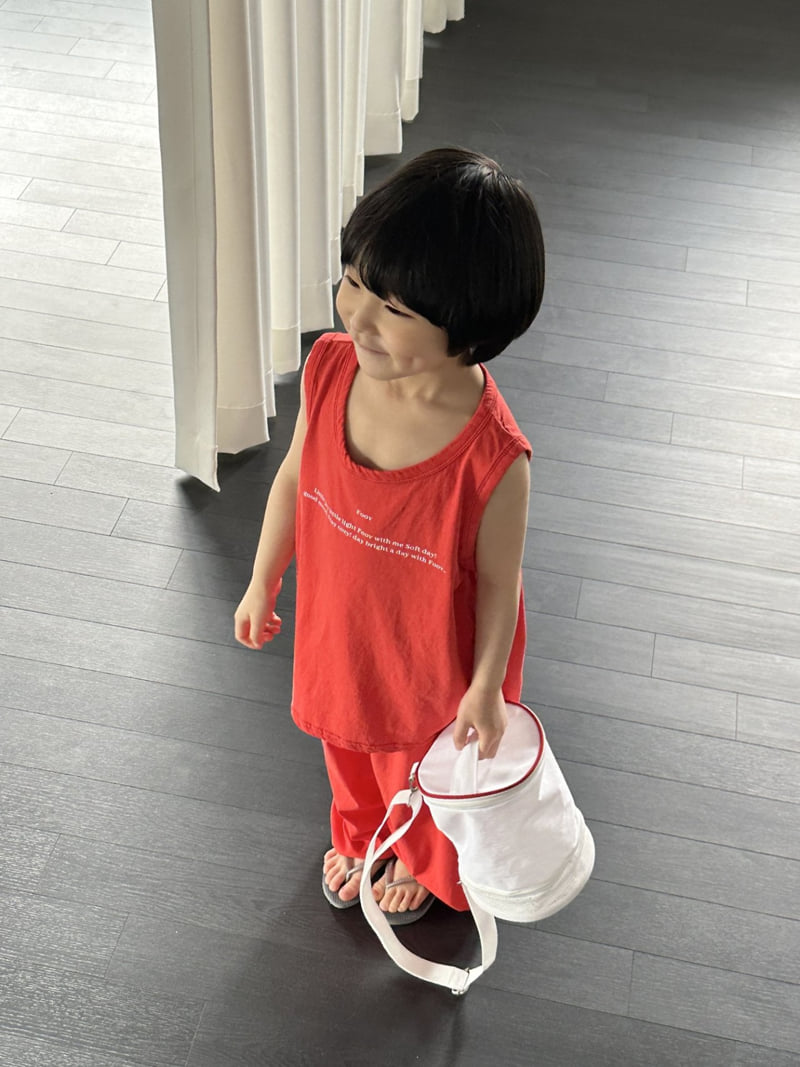 Foov - Korean Children Fashion - #kidzfashiontrend - Lettering Sleeveless - 7