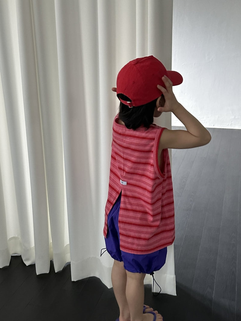Foov - Korean Children Fashion - #minifashionista - Stripe Slit Tee - 4