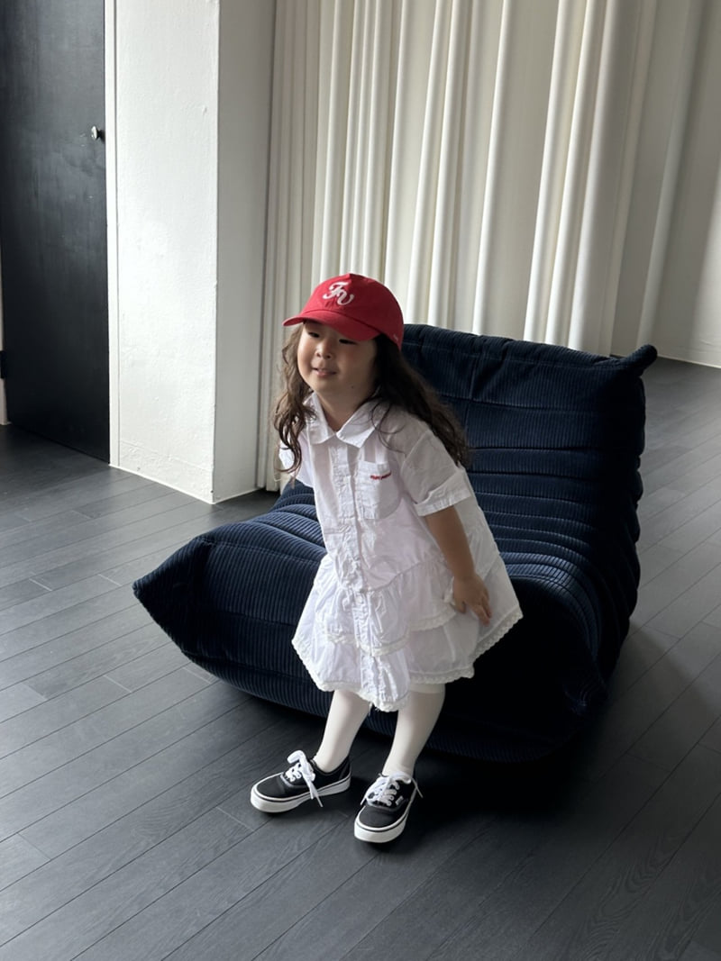 Foov - Korean Children Fashion - #toddlerclothing - Shirt Cancan One-piece (White) - 8