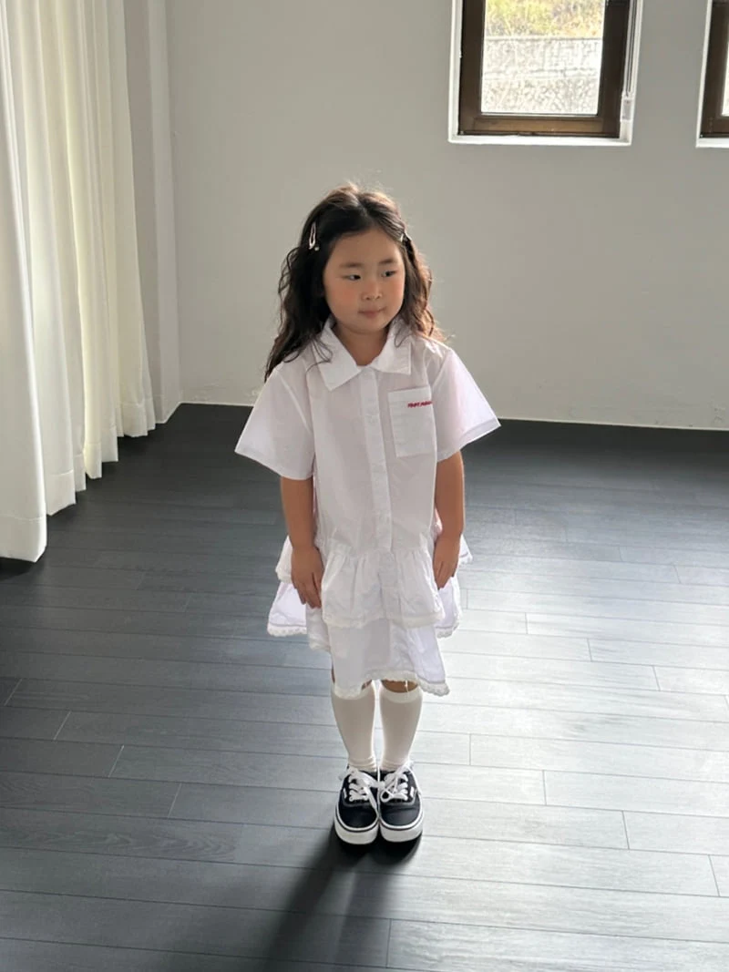 Foov - Korean Children Fashion - #toddlerclothing - Shirt Cancan One-piece (Stripe) - 7
