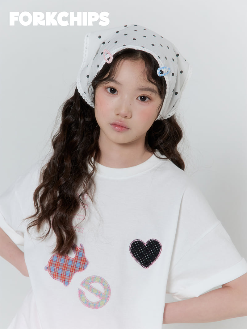 Fork Chips - Korean Children Fashion - #Kfashion4kids - Sugar Dot Headscarf - 3