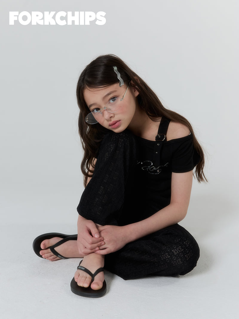 Fork Chips - Korean Children Fashion - #Kfashion4kids - Flora Bootcut Pants - 6