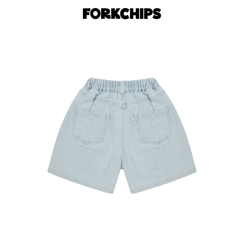 Fork Chips - Korean Children Fashion - #kidzfashiontrend - Sky Shorts - 4