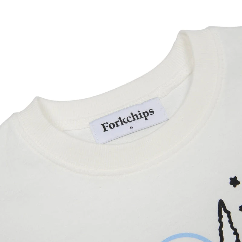 Fork Chips - Korean Children Fashion - #childofig - Moon Cat Tee - 5