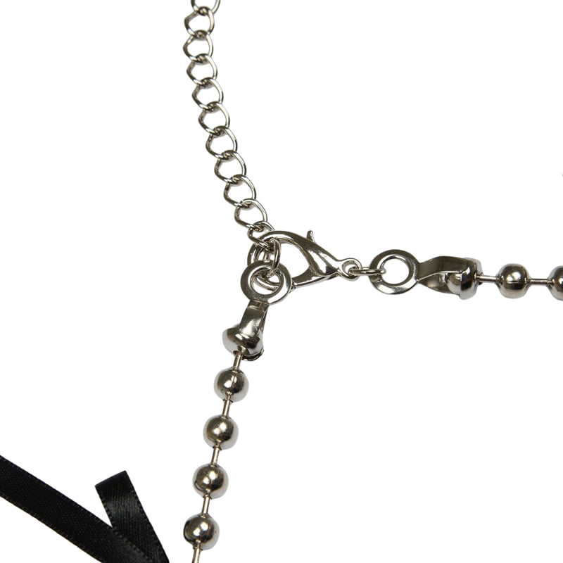 Fork Chips - Korean Children Fashion - #childofig - Ribbon Chain Belt - 2