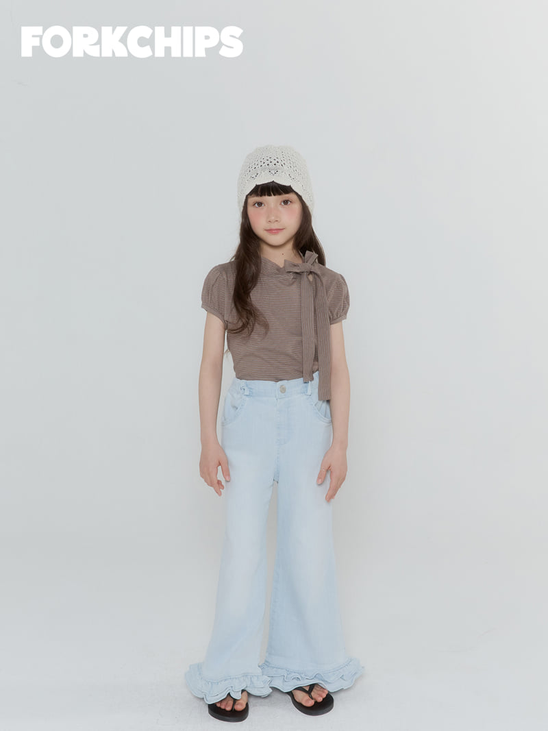 Fork Chips - Korean Children Fashion - #childofig - Bambi Tie Tee - 9