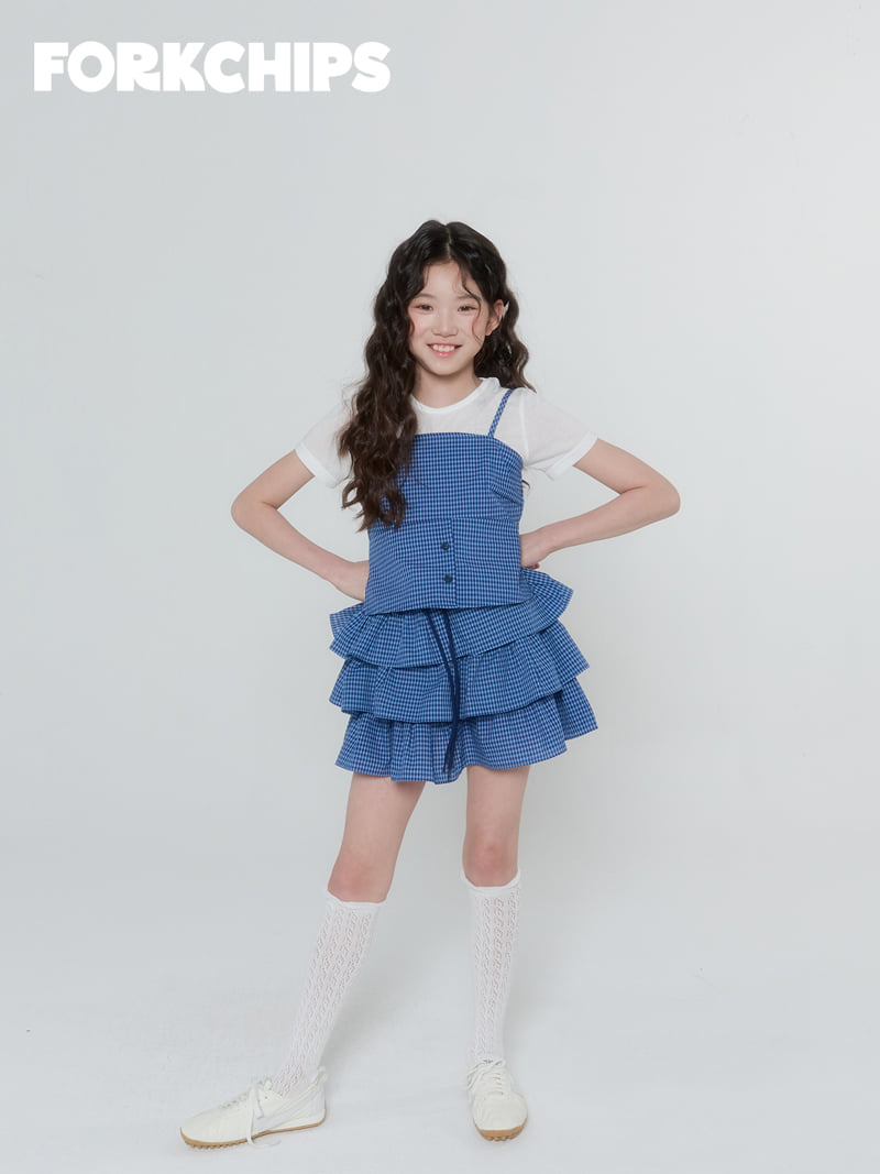 Fork Chips - Korean Children Fashion - #childofig - Noir Tiered Skirt - 11
