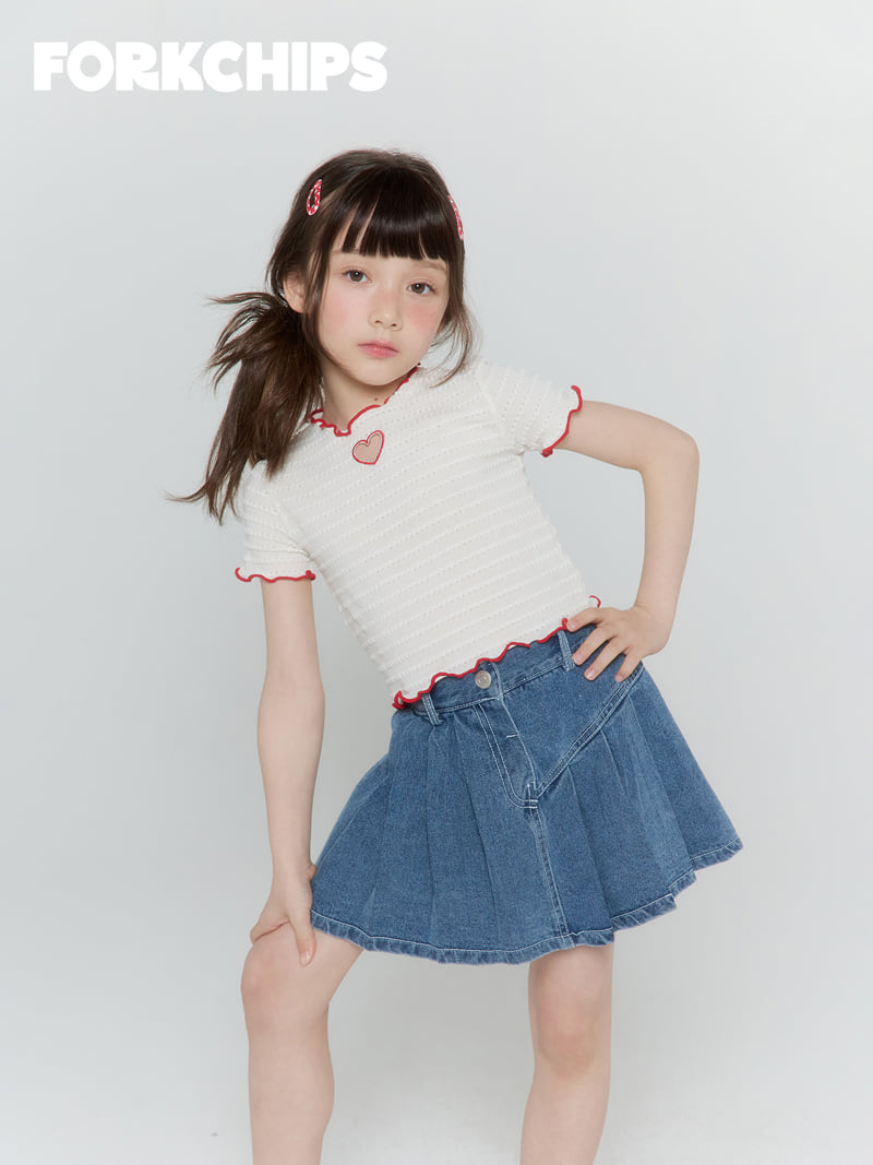 Fork Chips - Korean Children Fashion - #childofig - Love Punching Tee - 12