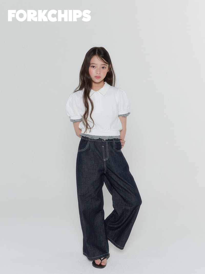 Fork Chips - Korean Children Fashion - #childofig - Hound PK Tee - 7