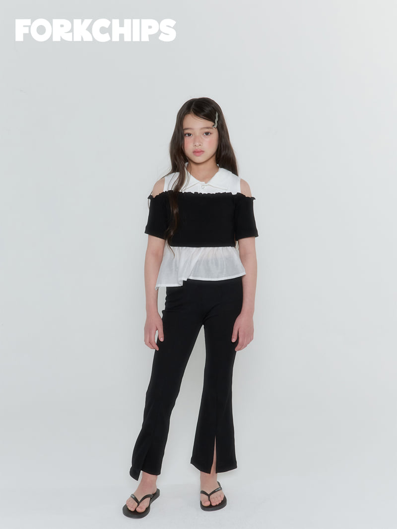 Fork Chips - Korean Children Fashion - #childofig - Paper Shoulder Tee - 6