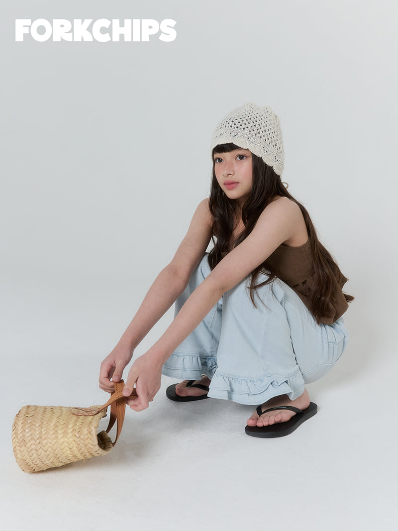 Fork Chips - Korean Children Fashion - #childofig - Oat Frill Beanie - 4