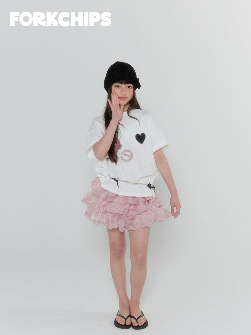 Fork Chips - Korean Children Fashion - #childofig - Ribbon Chain Belt - 4