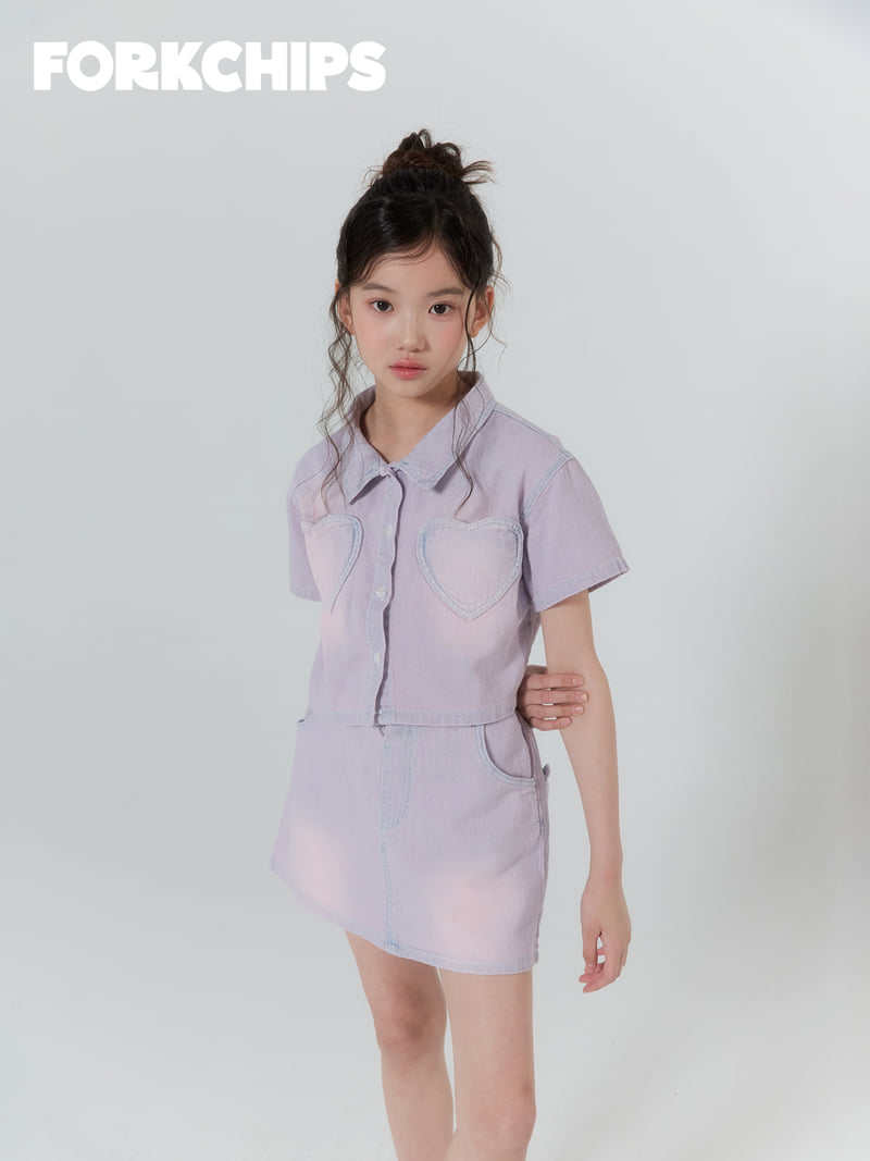 Fork Chips - Korean Children Fashion - #childrensboutique - Sunday Crop Shirt - 11