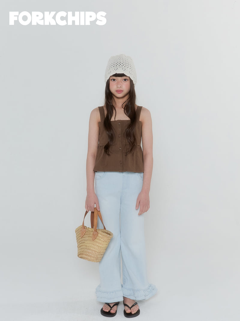 Fork Chips - Korean Children Fashion - #childrensboutique - Dolce Sleeveless Blouse - 12