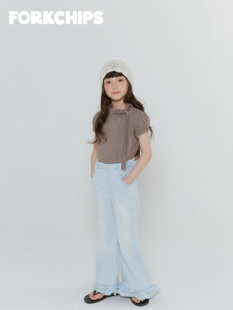 Fork Chips - Korean Children Fashion - #designkidswear - Bambi Tie Tee - 11