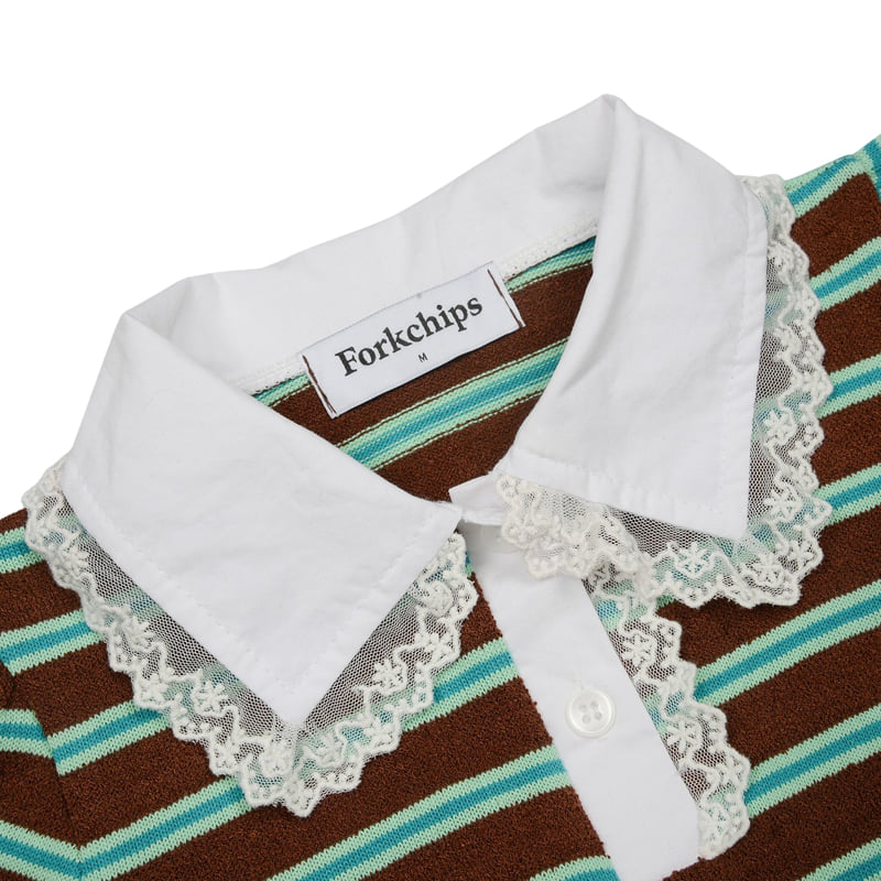 Fork Chips - Korean Children Fashion - #designkidswear - Lollipop Collar Tee - 5
