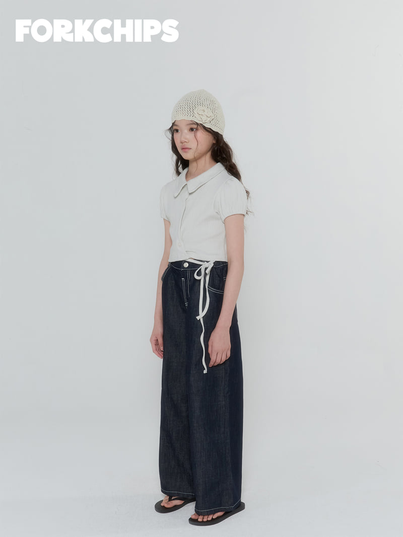 Fork Chips - Korean Children Fashion - #designkidswear - Unit Non-Fade Pants - 9