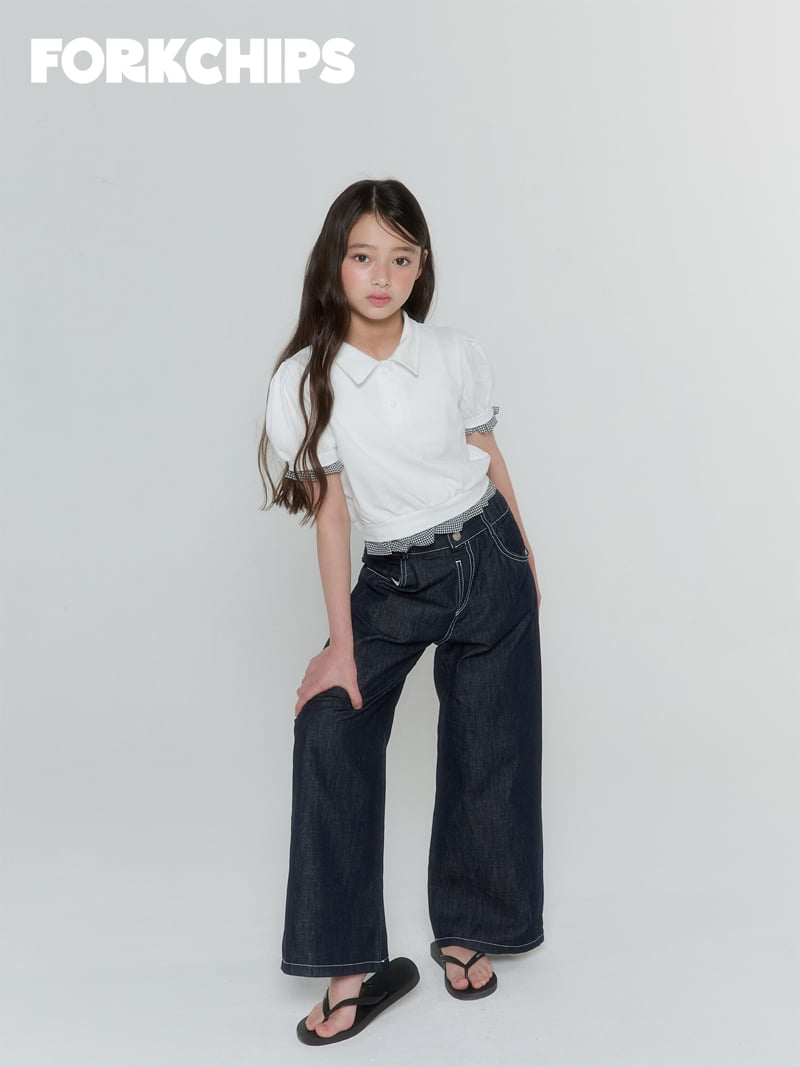 Fork Chips - Korean Children Fashion - #designkidswear - Hound PK Tee - 9