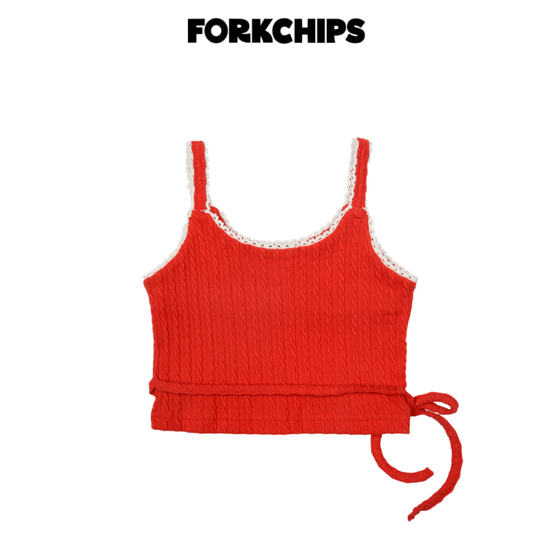 Fork Chips - Korean Children Fashion - #childrensboutique - Berry Bustier - 4