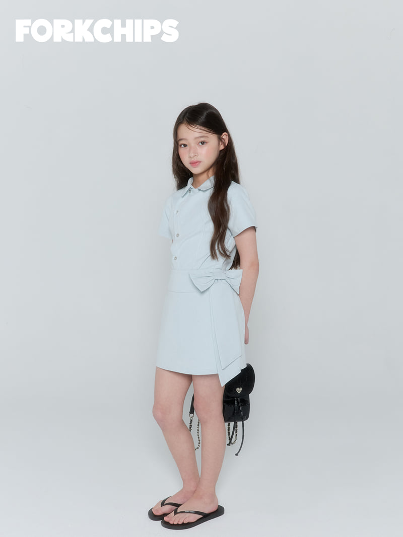 Fork Chips - Korean Children Fashion - #designkidswear - Buddy Ribbon Skirt - 8