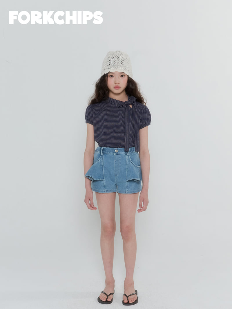 Fork Chips - Korean Children Fashion - #discoveringself - Bambi Tie Tee - 12