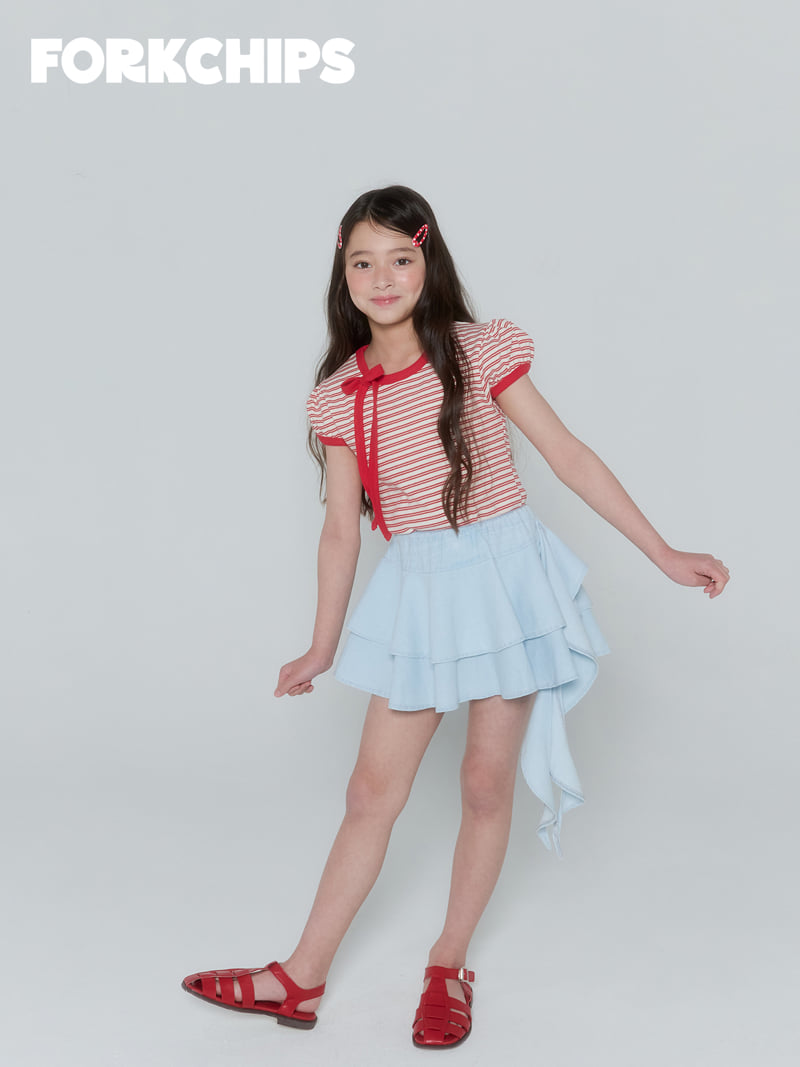 Fork Chips - Korean Children Fashion - #discoveringself - Madeleine Drop Skirt - 7