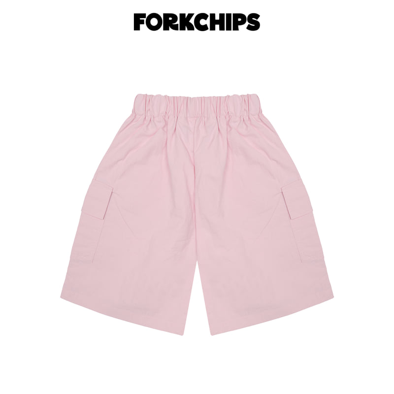 Fork Chips - Korean Children Fashion - #designkidswear - Snap Bermuda Pants - 4