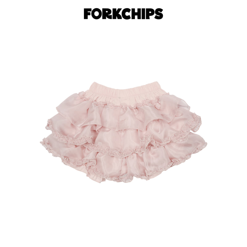 Fork Chips - Korean Children Fashion - #designkidswear - Candy Tiered Skirt - 4
