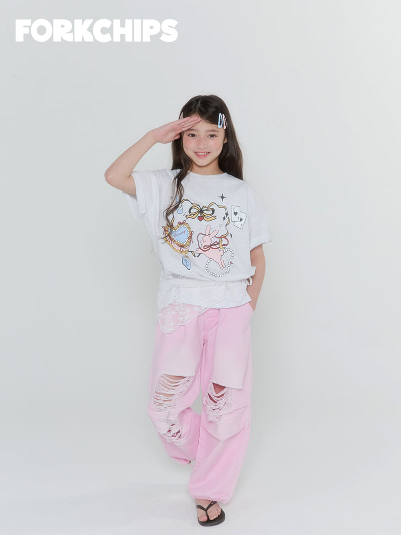 Fork Chips - Korean Children Fashion - #discoveringself - Wonder Bunny Tee - 12