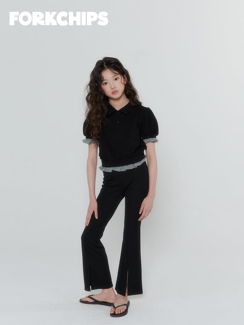 Fork Chips - Korean Children Fashion - #discoveringself - Hound PK Tee - 10