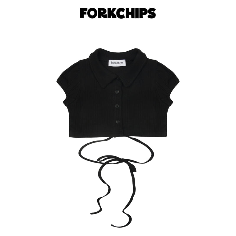 Fork Chips - Korean Children Fashion - #discoveringself - Button Strap Cardigan - 3