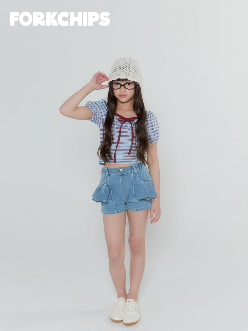 Fork Chips - Korean Children Fashion - #discoveringself - Jelly Puff Tee - 6