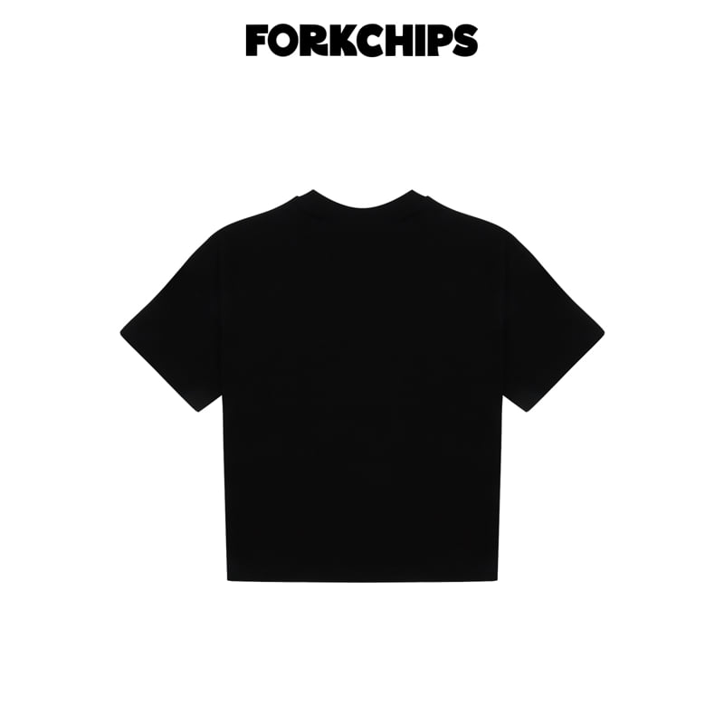 Fork Chips - Korean Children Fashion - #designkidswear - Patch Rabbit Tee - 4