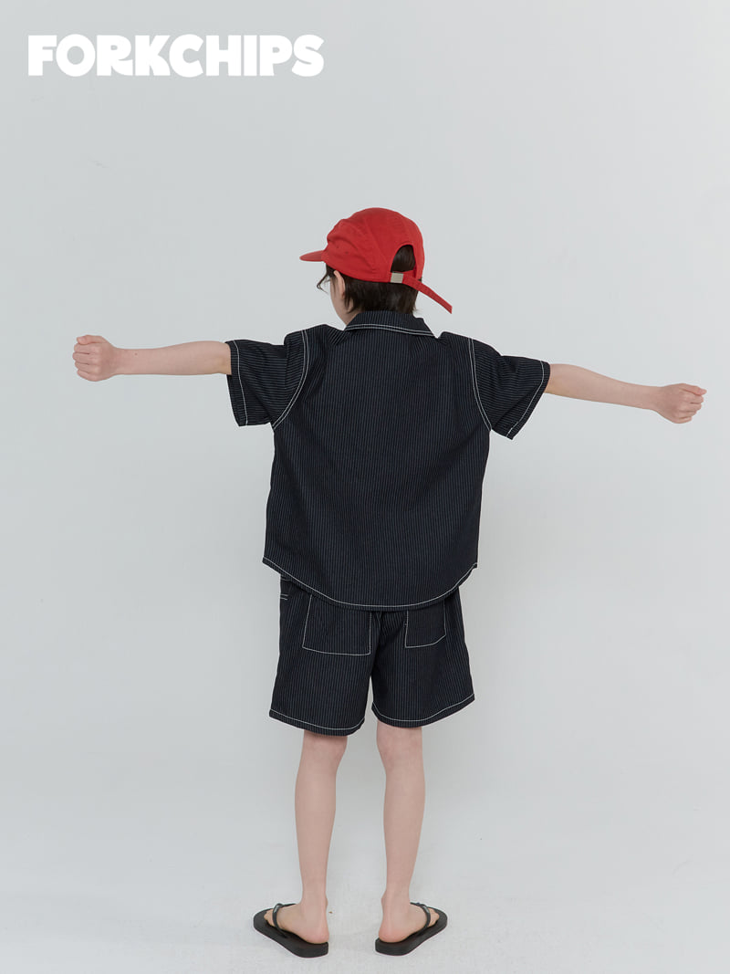 Fork Chips - Korean Children Fashion - #fashionkids - Number Stitch Shirt - 8