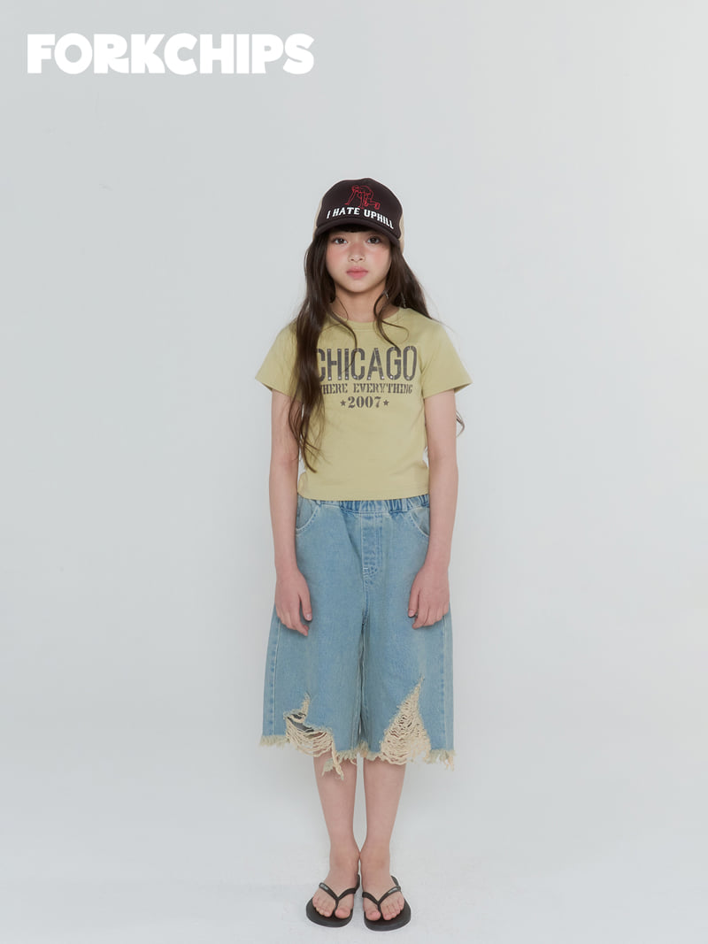 Fork Chips - Korean Children Fashion - #fashionkids - Chicago Tee - 8