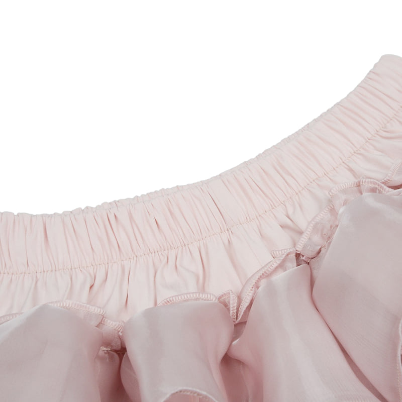 Fork Chips - Korean Children Fashion - #fashionkids - Candy Tiered Skirt - 5