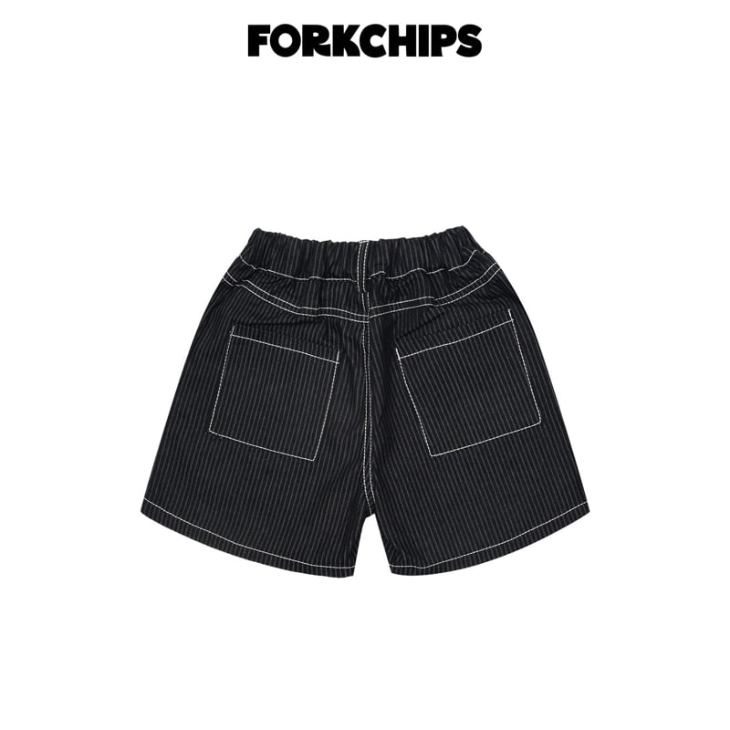 Fork Chips - Korean Children Fashion - #fashionkids - Number Half Pants - 3