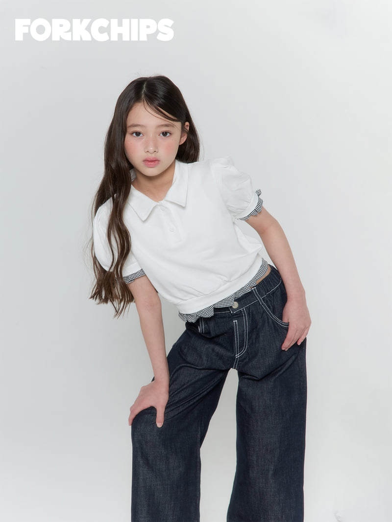 Fork Chips - Korean Children Fashion - #fashionkids - Hound PK Tee - 11