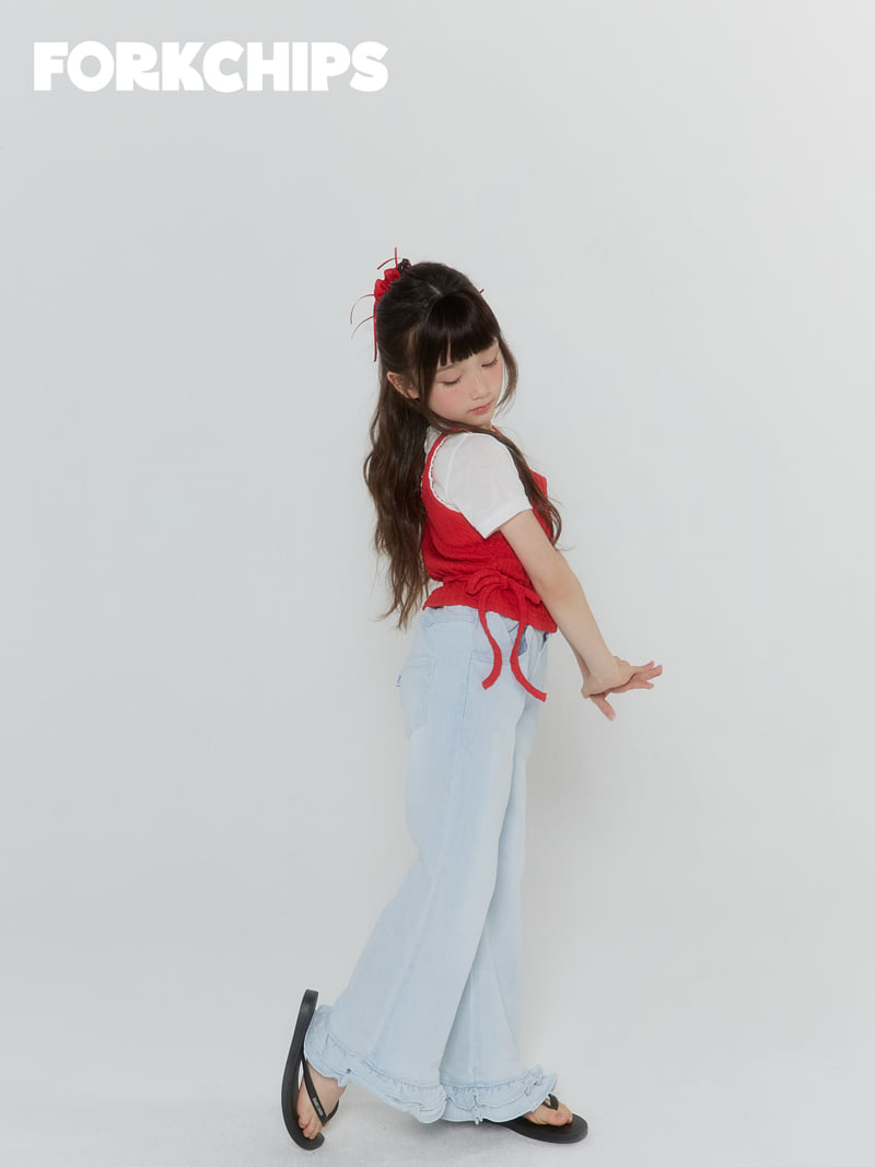 Fork Chips - Korean Children Fashion - #fashionkids - Berry Bustier - 6