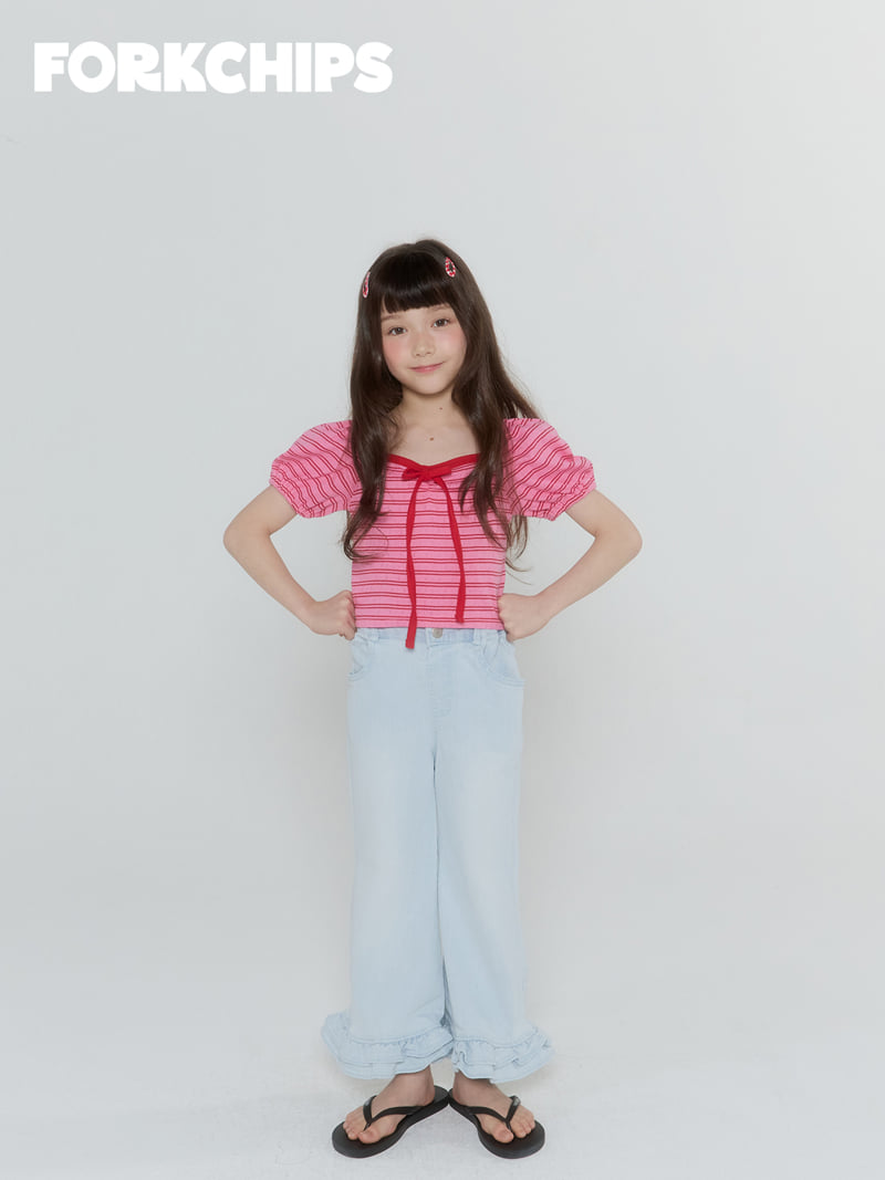 Fork Chips - Korean Children Fashion - #fashionkids - Jelly Puff Tee - 7