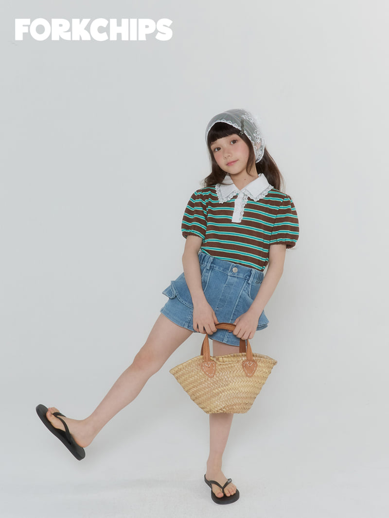 Fork Chips - Korean Children Fashion - #kidsshorts - Mimi Flare Pants - 7