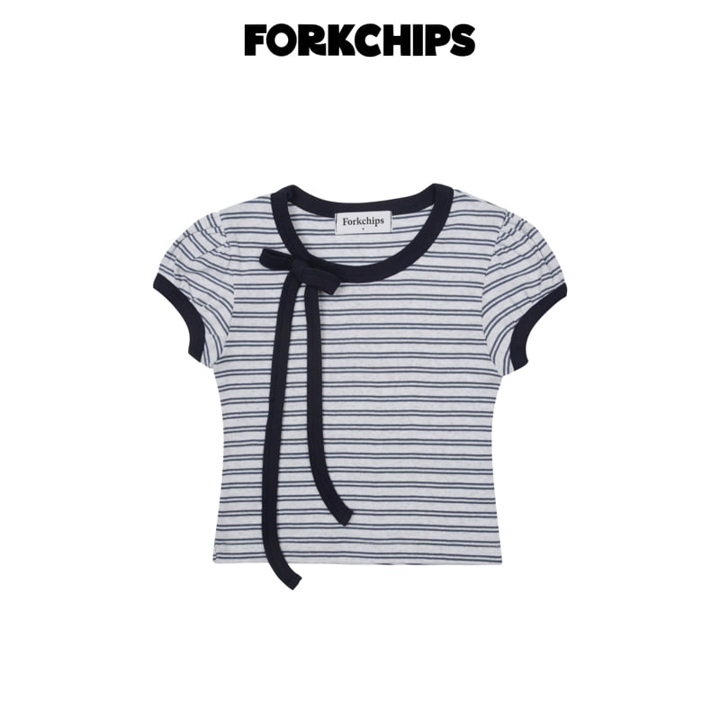 Fork Chips - Korean Children Fashion - #kidsshorts - Lucky Tie Tee - 3