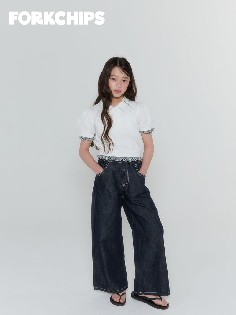Fork Chips - Korean Children Fashion - #kidsshorts - Unit Non-Fade Pants - 12