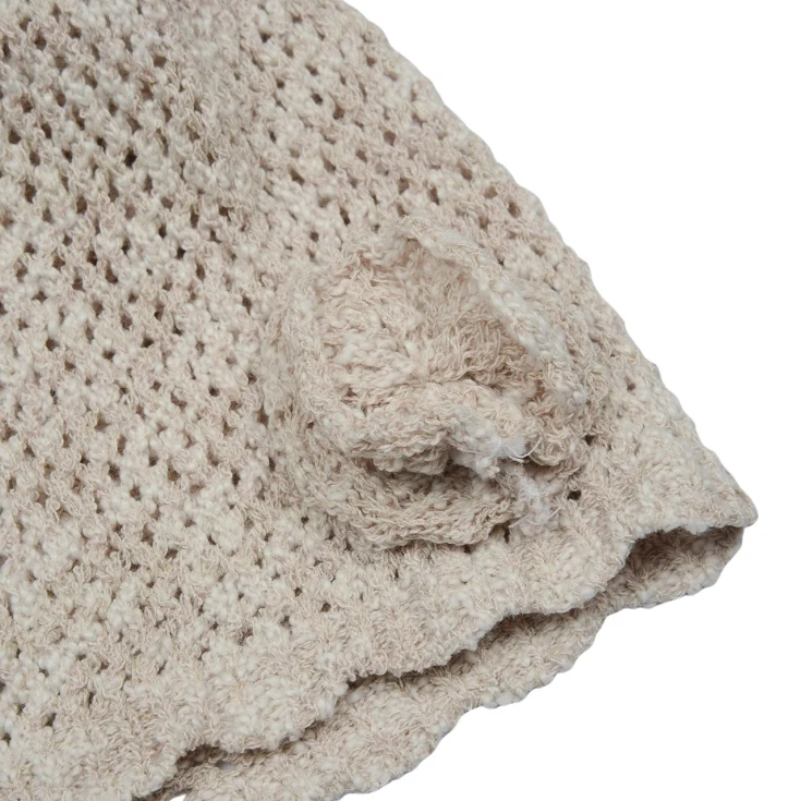Fork Chips - Korean Children Fashion - #kidsshorts - Rose Knit Beanie - 3