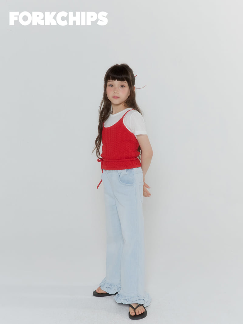 Fork Chips - Korean Children Fashion - #kidsstore - Berry Bustier - 8