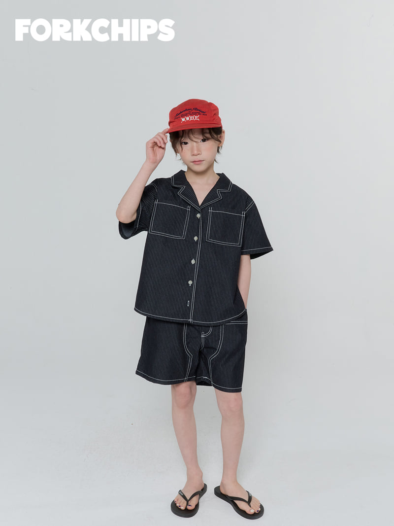 Fork Chips - Korean Children Fashion - #kidzfashiontrend - Number Stitch Shirt - 11