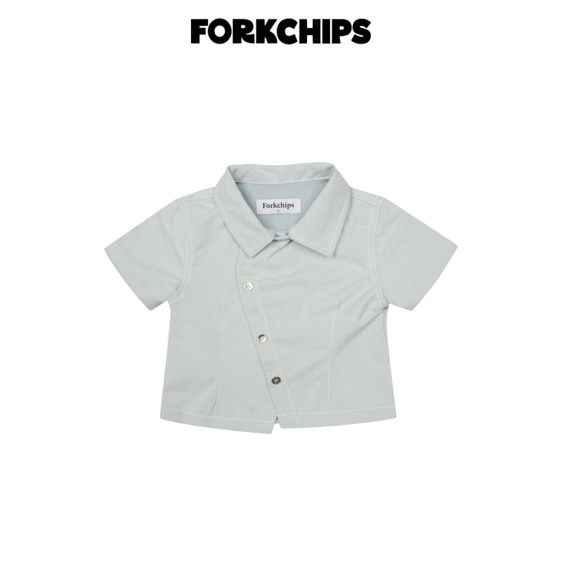 Fork Chips - Korean Children Fashion - #kidzfashiontrend - Buddy Denim Shirt - 3