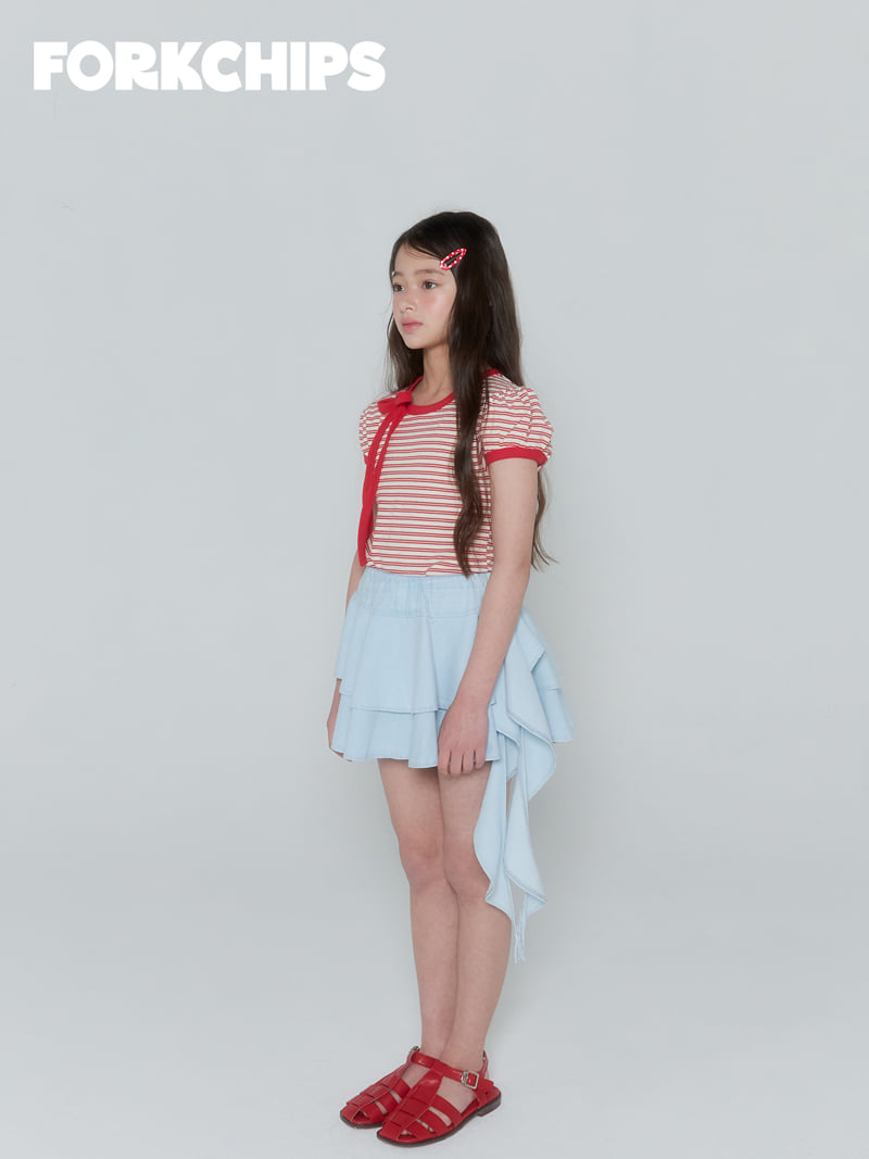 Fork Chips - Korean Children Fashion - #kidzfashiontrend - Madeleine Drop Skirt - 11