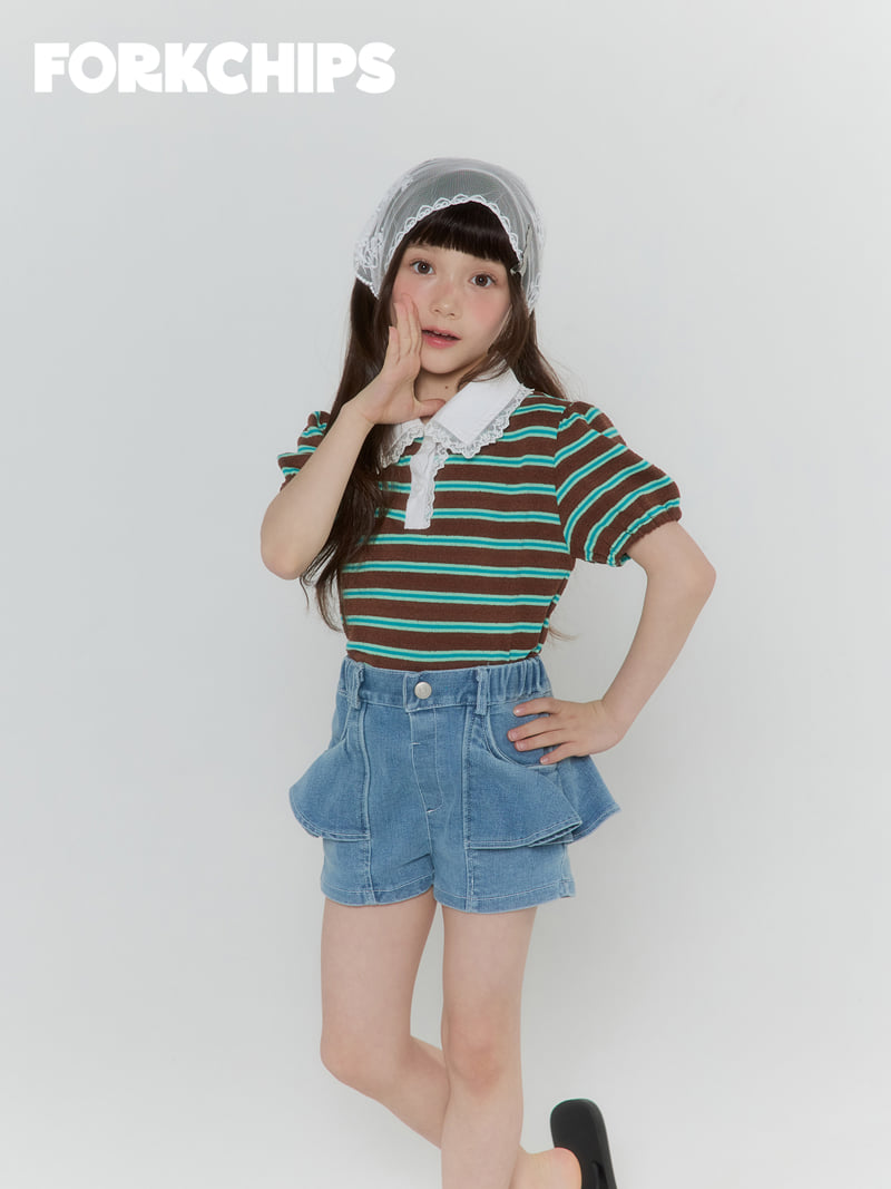 Fork Chips - Korean Children Fashion - #kidsstore - Antique Lace Headscarf - 4