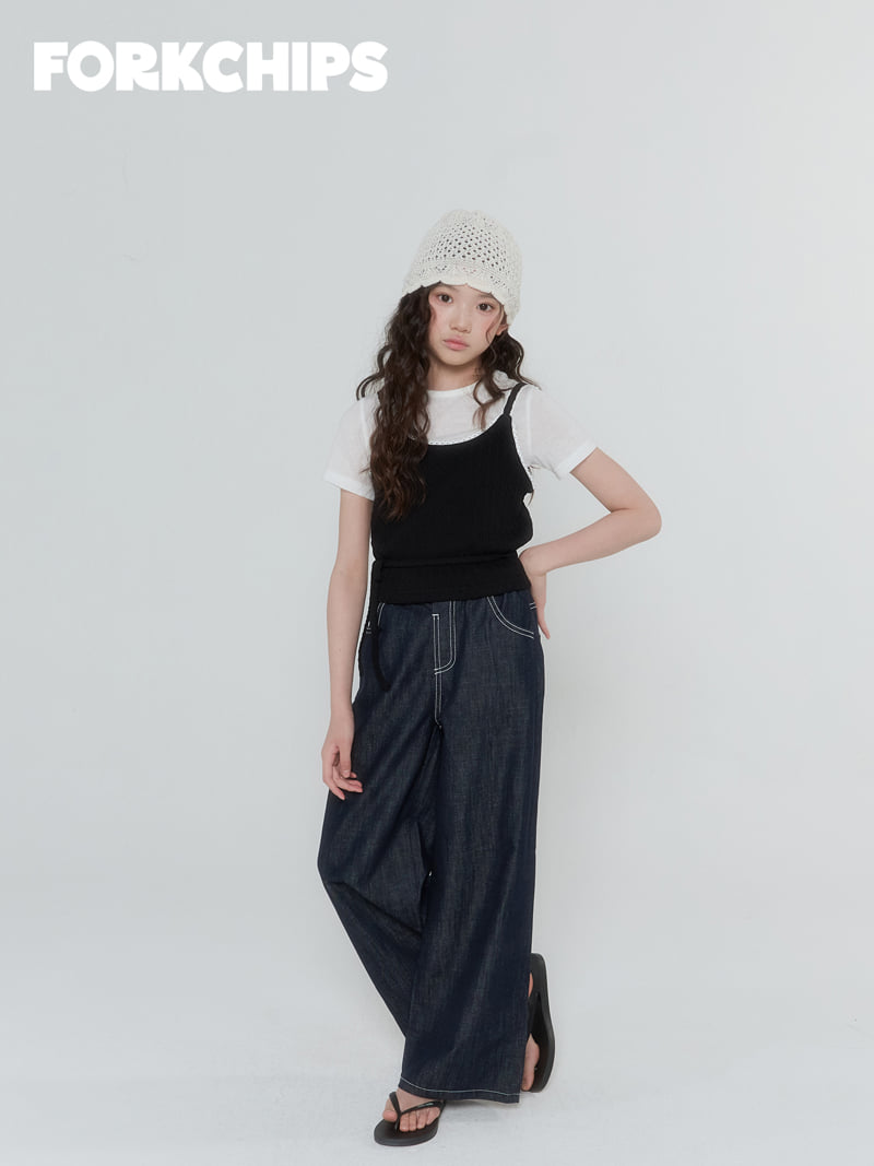 Fork Chips - Korean Children Fashion - #kidzfashiontrend - Berry Bustier - 9